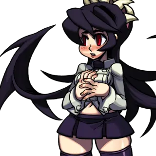 🌂 Filia Skullgirls Filia, Skullgirls, Anime, Jeu vidéo, Animé, Femme, Personnage telegram sticker