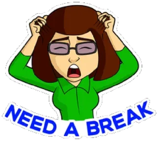 Need a Break @stickersb2b whatsapp stickers