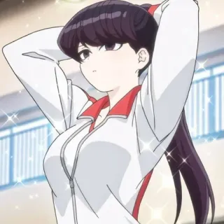 😌 Komi Shouko Komi Can't Communicate 애니메이션, 코미 양은 커뮤증입니다, 여고생, 귀여운, 코미 쇼코 telegram sticker