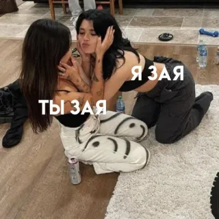 🐰 Я ЗАЯ
ТЫ ЗАЯ femmes, amitié, affection, russe, zaïka telegram sticker