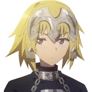 🤨 Joan of Arc Alter Santa Lily anime, fate, grand order, personage, blond, meisje telegram sticker