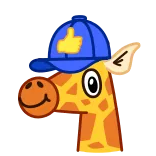 Giraffe Spotty @TgEmodziBot telegram emojis 👍