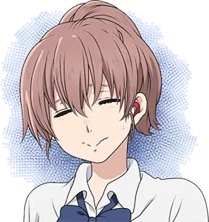 😖 Shouko Nishimiya A Silent Voice Anime, Manga, Charakter, Gehörlos, Lächeln telegram sticker