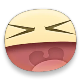 😆 arrabbiato, faccia, urlare, gridare, meme telegram sticker