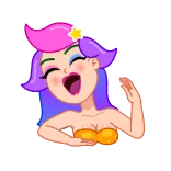 Rainbow Girl telegram stickers