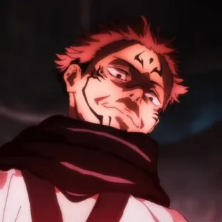 🎴 Ryomen Sukuna Jujutsu Kaisen Anime, Demon, Schurk, Vervloekte Geest, Kwaad telegram sticker