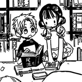 ✉️ 民法 塾 动漫, 漫画, 学校, 书籍, 角色 telegram sticker