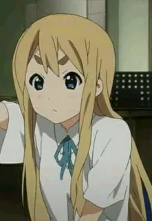 😠 anime, cartoon, girl, cute, blonde telegram sticker