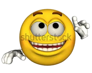 😀 Emoji, Uśmiech, Kreskówka, Ilustracja, Szczęśliwy telegram sticker