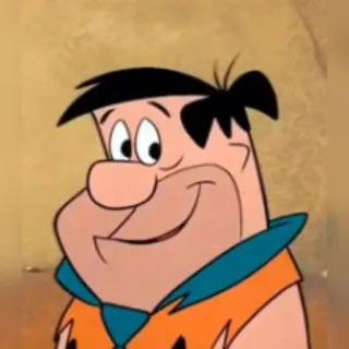 🙂 Fred Flintstone The Flintstones 漫画, キャラクター, フリントストーン, フレッド・フリントストーン, アニメ telegram sticker