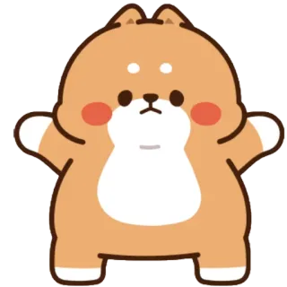 😅 chó, dễ thương, shiba inu, hoạt hình, động vật, kawaii telegram sticker