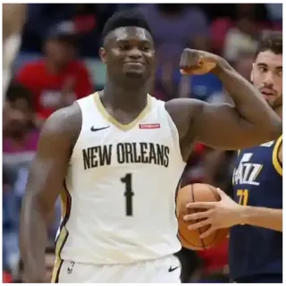 💪 Zion Williamson NEW ORLEANS NBA, Basketball, Athlète, Sport, New Orleans Pelicans, Zion, Williamson whatsapp sticker