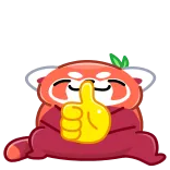 RRRed Panda whatsapp stickers