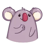 👌 коала, животное, мультик, милый whatsapp sticker