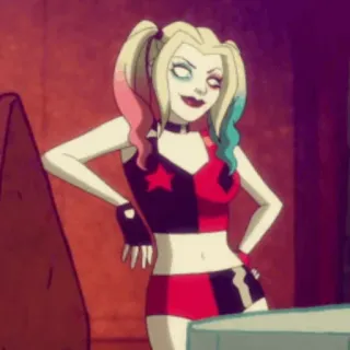 🎪 Harley Quinn 할리 퀸, DC 코믹스, 악당, 만화, 캐릭터 telegram sticker