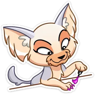 💅 cão, animal, desenho animado, fofo, animal de estimação telegram sticker
