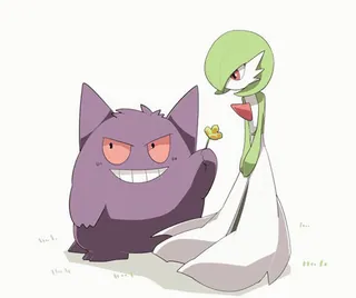 🌸 Gengar and Gardevoir Pokemon whatsapp sticker