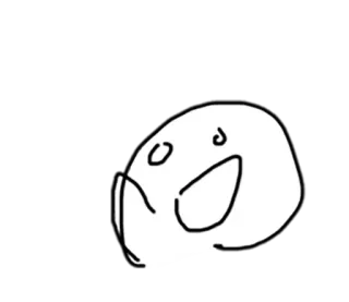 🖐 Blob, Gekritzel, Zeichnung, Skizze, Cartoon, Figur whatsapp sticker