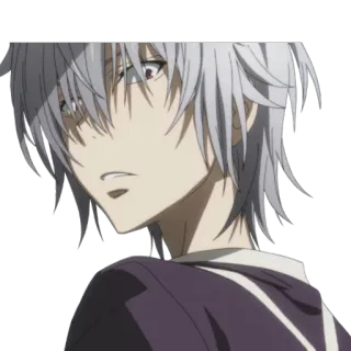 😒 Accelerator A Certain Magical Index anime, manga, character, Accelerator, A Certain Magical Index, white hair, sticker telegram sticker
