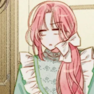 🎀 Anime Mädchen, rosa Haare, Cartoon, weiblich, Charakter telegram sticker