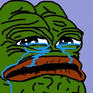 😢 Pepe the Frog Boys Club telegram sticker