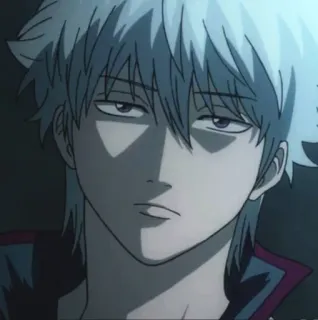 🧊 Sakata Gintoki Gintama Anime, Gintama, Sakata Gintoki, Gintoki, Cheveux argentés, Personnage, Manga telegram sticker