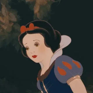 ☁️ Snow White สโนว์ไวท์, ดิสนีย์, เจ้าหญิง, การ์ตูน, แอนิเมชั่น telegram sticker