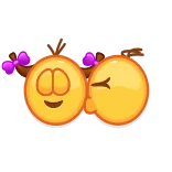 💋 Эмодзи, Любовь, Поцелуй, Нежность, Мультфильм, Дружба whatsapp sticker