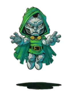 😤 Dr. Doom Dr. Doom, Marvel Comics, supervillain, comic book character, cartoon, sticker telegram sticker
