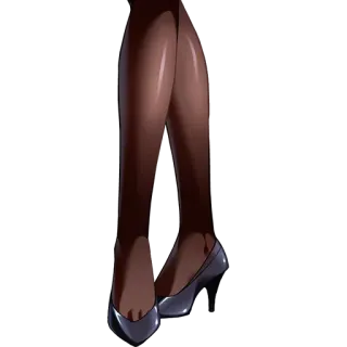 🍑 jambes, pieds, chaussures, femme, mode, style telegram sticker