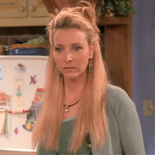 😳 Phoebe Buffay Friends serie tv, friends, phoebe, attrice, bionda telegram sticker