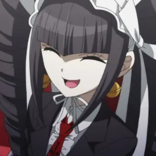 🃏 Celestia Ludenberg Danganronpa Anime, Celestia Ludenberg, Danganronpa, Personagem, Sorriso telegram sticker