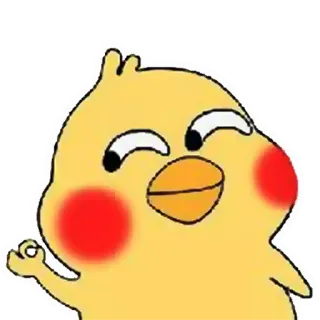 👌 cartoon, chick, animal, cute, yellow, bird telegram sticker