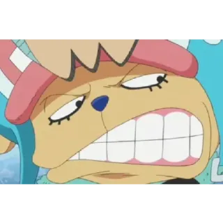 😁 Tony Tony Chopper One Piece アニメ, ワンピース, トニートニー・チョッパー, チョッパー, 漫画, 面白い, 表情 whatsapp sticker