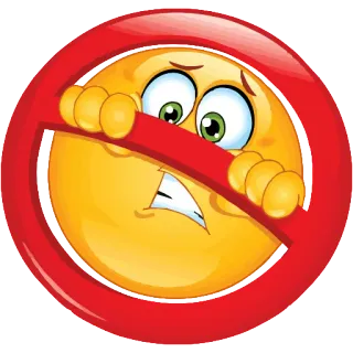 🚫 Emoji, Verboten, Unzulässig, Nein telegram sticker