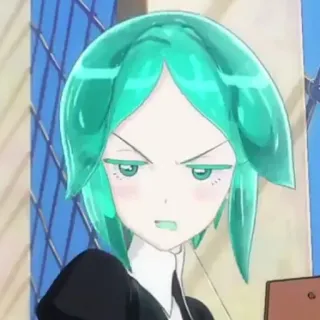 😡 Phosphophyllite Land of the Lustrous anime, phosphophyllite, land of the lustrous, character, gem telegram sticker