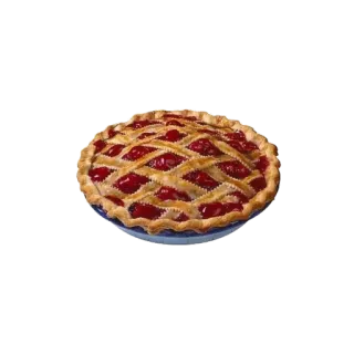 🥧 pie, cherry pie, dessert, food, baked goods telegram sticker