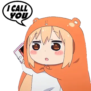 📲 I CALL YOU animé, dessin animé, appel, téléphone, ours whatsapp sticker