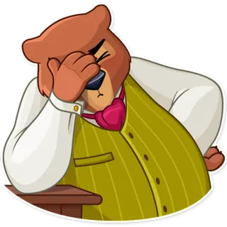 Todd Bear telegram stickers