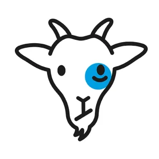 🤕 chèvre, animal, illustration, sticker, dessin animé, animal de ferme telegram sticker