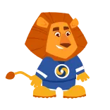 😱 lion, cartoon, animal, mascot, character whatsapp sticker