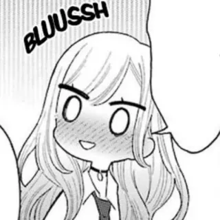 📀 BLUUSSH Anime, Manga, Mignon, Rougir, Dessin animé telegram sticker