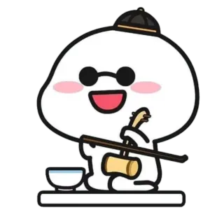 🪃 Hoạt hình, Nhân vật, Dễ thương, Châu Á, Truyền thống, Âm nhạc telegram sticker