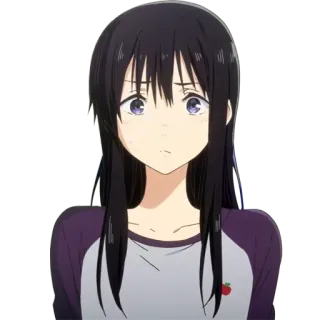 😕 Shoko Nishimiya A Silent Voice Anime, Shoko Nishimiya, A Silent Voice, Triste, Garota, Personagem telegram sticker