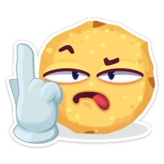 👆 emoji, middle finger, rude, offensive, expression, attitude telegram sticker