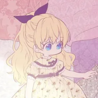 🍼 criança, vestido, anime, fofo, menina telegram sticker