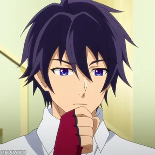 ⛓ @HAWKS Anime, Man, Portret, Cartoon telegram sticker