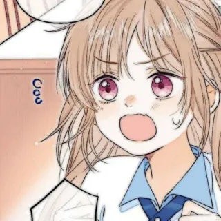 🧸 Fille anime, Manga, Dessin animé, Mignon, Surpris(e) telegram sticker