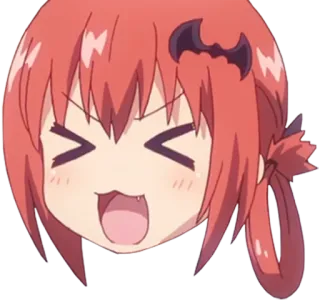 🤩 Satania Gabriel Dropout Anime, Chibi, Demone, Satania, Gabriel Dropout telegram sticker