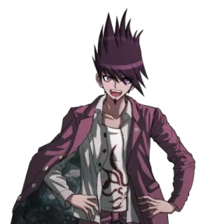 😃 Kaito Momota Danganronpa V3: Killing Harmony Anime, Gra wideo, Fioletowy, Postać, Kosmos whatsapp sticker